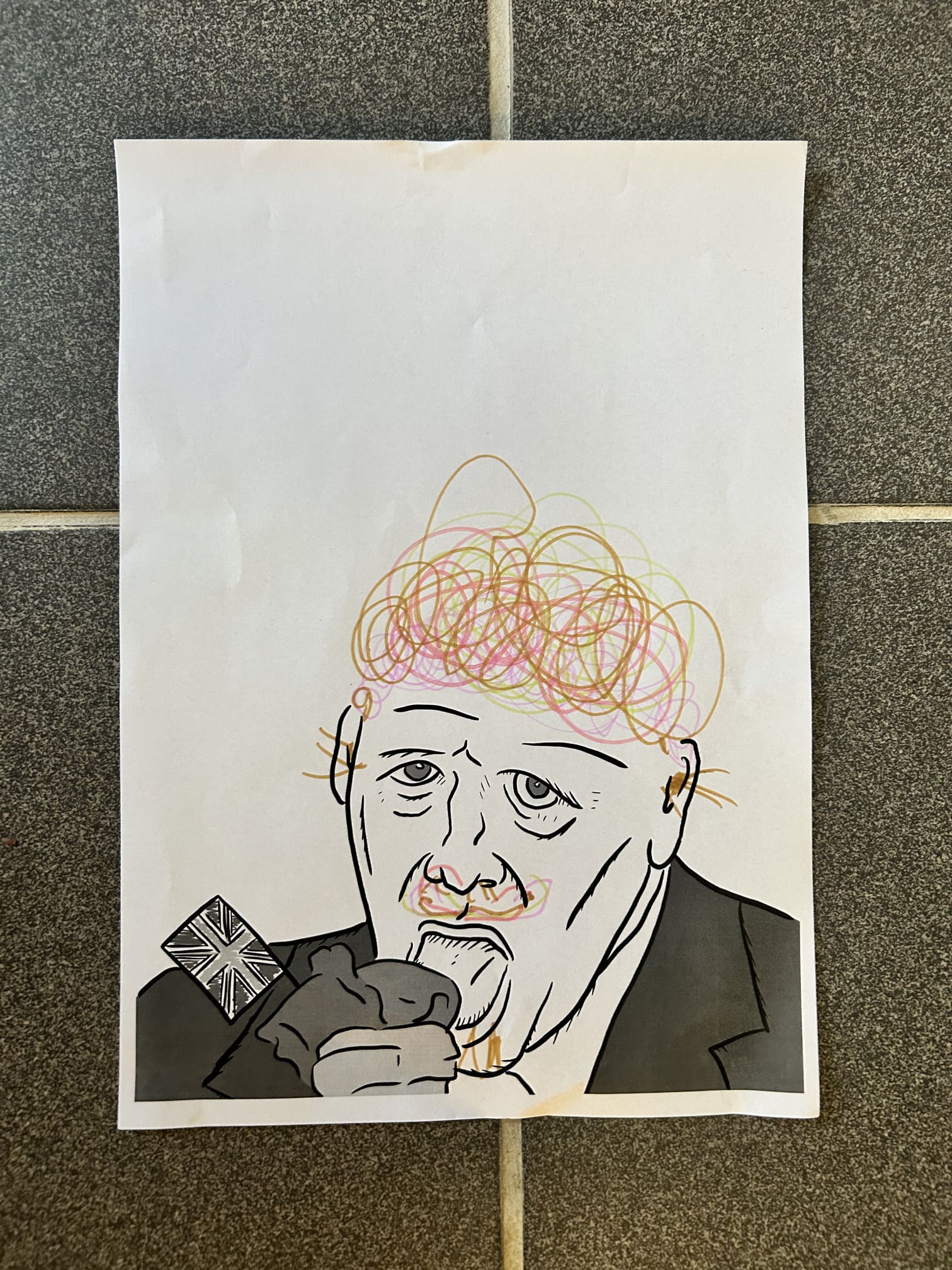 Boris Johnson as a clown