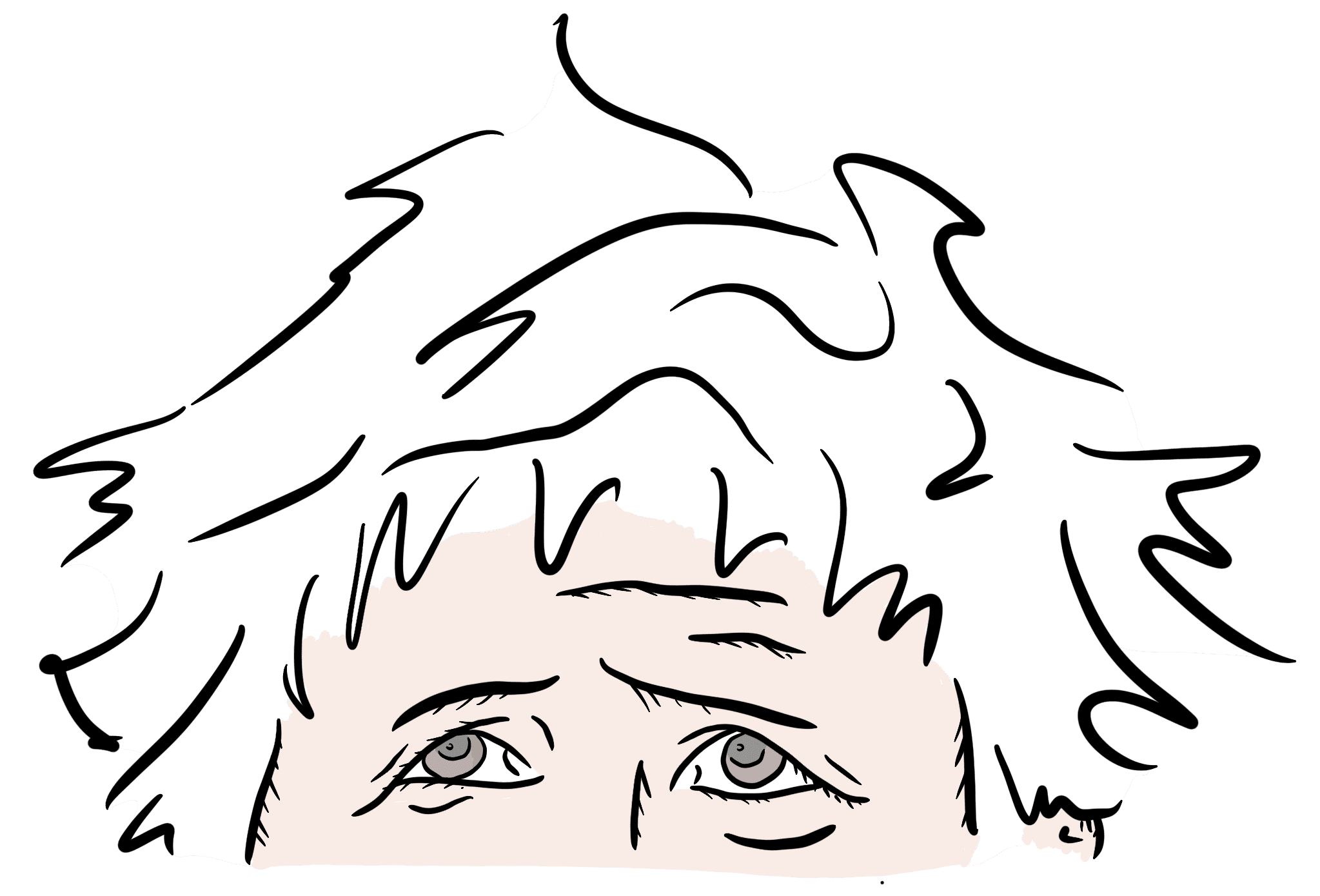 Boris Johnson peeking up